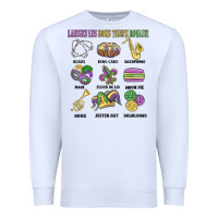 White laissez les bons temps rouler Premium Sweatshirt - MaliasSmallBusiness