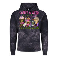 Cloud Black coffee and weed my favorite plants Vintage Hoodie - Zillion Design Studio