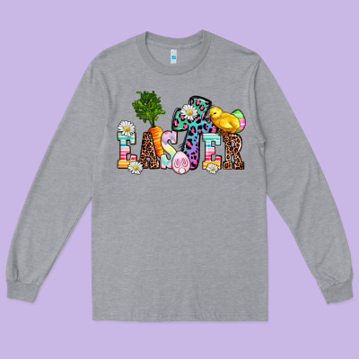 Easter Long Sleeve Tee Designed By Adodesignshop