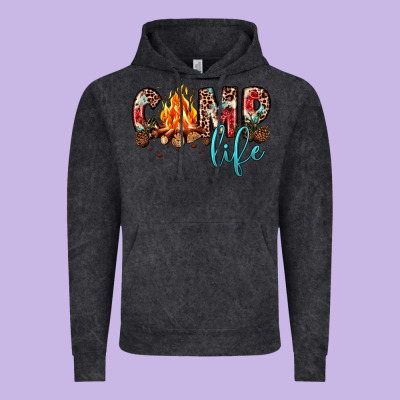 Camp Life Vintage Hoodie Designed By Jahusdesignshop