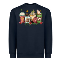Navy faith coffee cups Heavyweight Sweatshirt - Zillion Design Studio