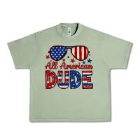 Oil Green All American dude Urban Heavy Tee - Neo Western
