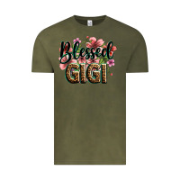 Vintage Olive flowers blessed gigi Vintage Tee - Zillion Design Studio