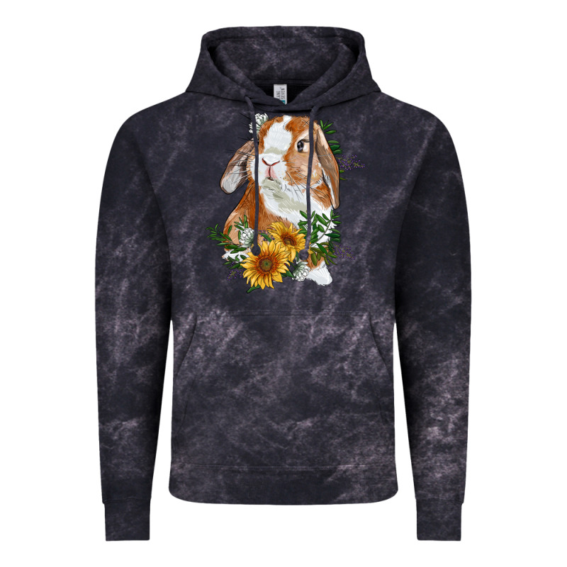 Bunny With Sunflowers Vintage Hoodie by RanaPortraitStore | Teevron