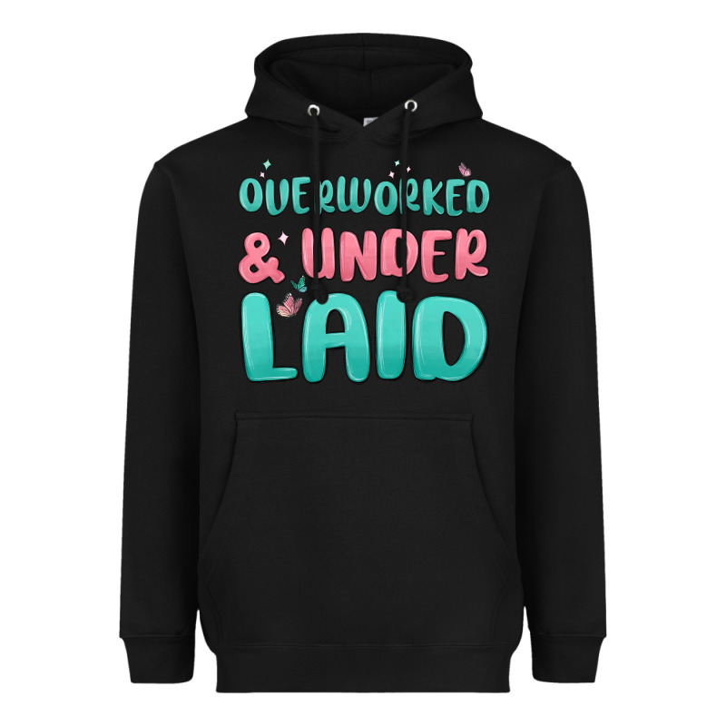 Overworked Underlaid Heavyweight Hoodie by MaliasSmallBusiness | Teevron