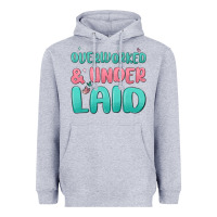 Heather Grey overworked underlaid Heavyweight Hoodie - MaliasSmallBusiness