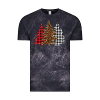 Cloud Black christmas trees Vintage Tee - BarkalooDesign
