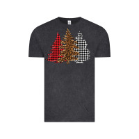 Vintage Black christmas trees Vintage Tee - BarkalooDesign