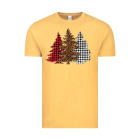 Vintage Mustard christmas trees Vintage Tee - BarkalooDesign
