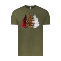 Vintage Olive christmas trees Vintage Tee - BarkalooDesign