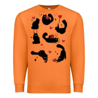 Carrot valentine cat Premium Sweatshirt - MaliasSmallBusiness