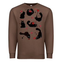 Chestnut valentine cat Premium Sweatshirt - MaliasSmallBusiness