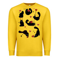 Lemon valentine cat Premium Sweatshirt - MaliasSmallBusiness