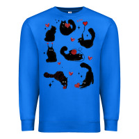 True Royal valentine cat Premium Sweatshirt - MaliasSmallBusiness