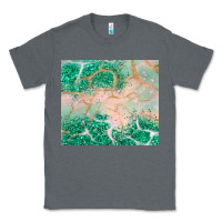 Charcoal Heather green glitter Classic Tee - JahusDesignShop