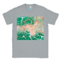 Heather Grey green glitter Classic Tee - JahusDesignShop