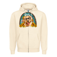 Sandshell golden retriever rainbow Zipper Hoodie - Artiststas