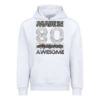 White Born in 1980 Womens Urban Hoodie - Bettercallsaul