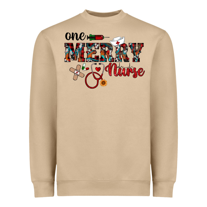 One Merry Nurse Western Heavyweight Sweatshirt by RanaPortraitStore | Teevron