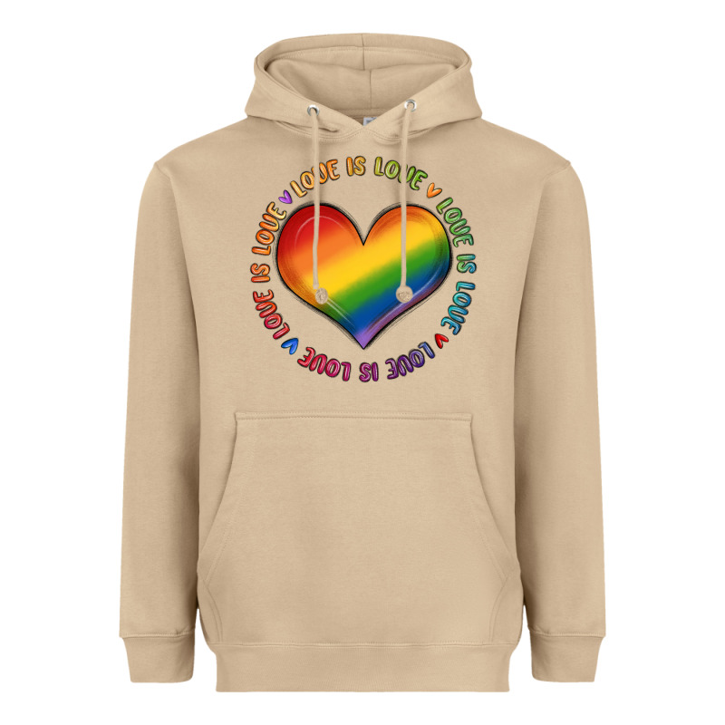 Love Is Love Heavyweight Hoodie by MaliasSmallBusiness | Teevron