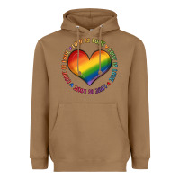 Toasted Coconut love is love Heavyweight Hoodie - MaliasSmallBusiness