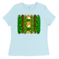 Baby Blue st patricks  brushstrokes Ladies Tee - AdoDesignShop