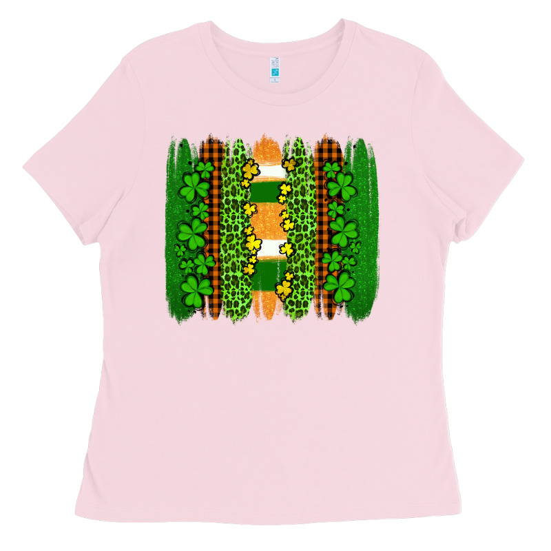 St Patricks  Brushstrokes Ladies Tee by AdoDesignShop | Teevron