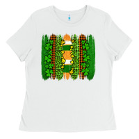White st patricks  brushstrokes Ladies Tee - AdoDesignShop