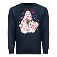 Navy boo jee valentine Premium Sweatshirt - MaliasSmallBusiness