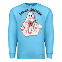 Ocean Blue boo jee valentine Premium Sweatshirt - MaliasSmallBusiness