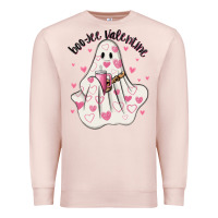 Pale Pink boo jee valentine Premium Sweatshirt - MaliasSmallBusiness