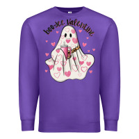 Purple boo jee valentine Premium Sweatshirt - MaliasSmallBusiness