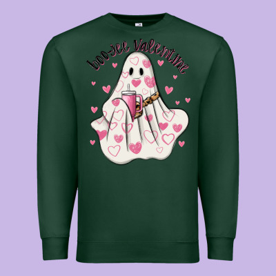 Boo Jee Valentine Premium Sweatshirt Designed By Maliassmallbusiness