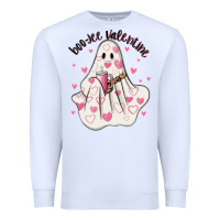 White boo jee valentine Premium Sweatshirt - MaliasSmallBusiness