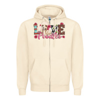 Sandshell love poodles Zipper Hoodie - Artiststas