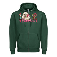 Sports Green love poodles Zipper Hoodie - Artiststas
