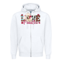 White love poodles Zipper Hoodie - Artiststas