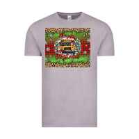 Vintage Zinc Christmas school bus Vintage Tee - texasbilliewilder