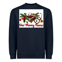 Navy one merry nurse Heavyweight Sweatshirt - RanaPortraitStore