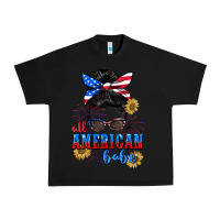 Black All American Babe 4th of July Urban Heavy Tee - CowGirlArtShop