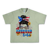 Oil Green All American Babe 4th of July Urban Heavy Tee - CowGirlArtShop