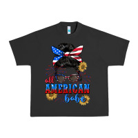 Pigment Black All American Babe 4th of July Urban Heavy Tee - CowGirlArtShop