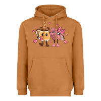 Meerkat valentines  day conchas and cafecito Heavyweight Hoodie - MaliasSmallBusiness