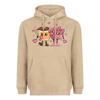Mushroom valentines  day conchas and cafecito Heavyweight Hoodie - MaliasSmallBusiness