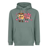 Sage valentines  day conchas and cafecito Heavyweight Hoodie - MaliasSmallBusiness