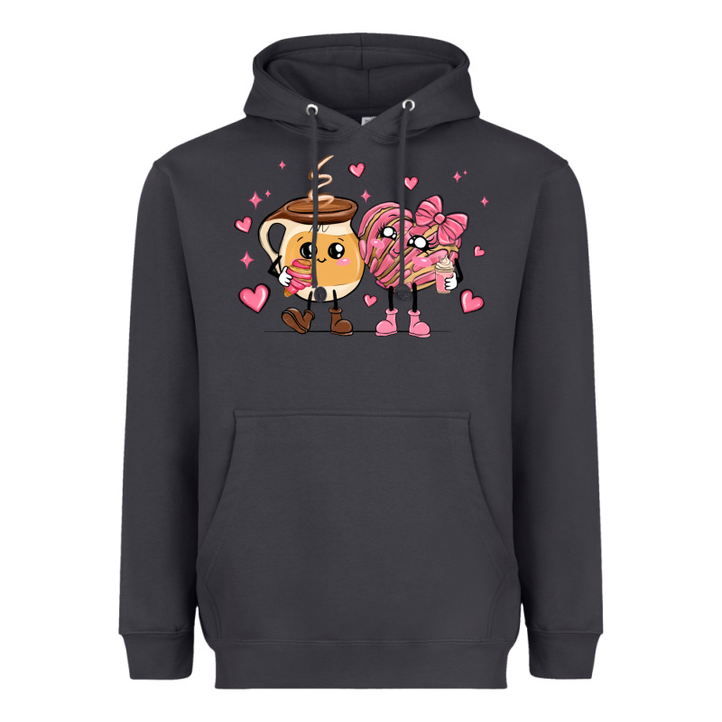 Valentines  Day Conchas And Cafecito Heavyweight Hoodie by MaliasSmallBusiness | Teevron