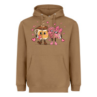 Toasted Coconut valentines  day conchas and cafecito Heavyweight Hoodie - MaliasSmallBusiness