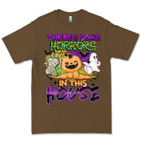 Cacao theres some horrors in this house Premium Tee - BarkalooDesign