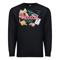 Black medical codler Premium Sweatshirt - MaliasSmallBusiness