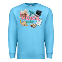 Ocean Blue medical codler Premium Sweatshirt - MaliasSmallBusiness